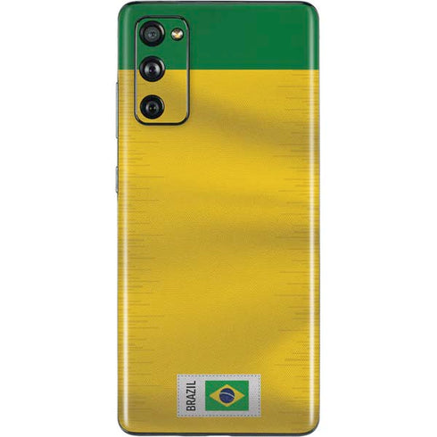 Brazil Soccer Flag Galaxy S20 Fan Edition Skin